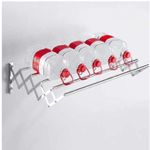 product_image_name-Generic-Séchoir Mural Extensible en Acier Inoxydable 60cm-3