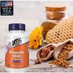 Now Food Propolis 1500, 300 mg, 100 capsules végétales - image 3