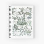 Practical Magic Inspired Journal Page Spiral Notebook Bloc note