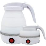 Bouilloire électrique de voyage pliable avec tasse à eau en silicone