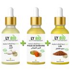 LY BIO PACK HUILE AIL 50ML - PIPETTE + HUILE FIGUE DE BARBARIE 50ML - PIPETTE + HUILE LIN 50ML - PIPETTE