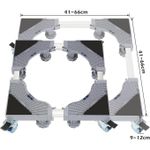 product_image_name-Generic-Support pour lave-linge réglable avec pieds antidérapants et roulettes – Structure robuste pour appareils électroménagers-4