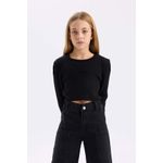 product_image_name-Defacto-بلوفر سليم فيت بياقة مستديرة-1