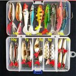 مجموعة طُعم صيد، ووبلرز صلبة صناعية، ملاعق تقليدية معدنية، طُعم ناعم، طُعم سيليكون، ملحقات معدات الصيد