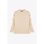 Marwa Top À Boutons Beige - TOP2371-BH24