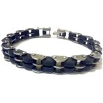 product_image_name-Generic-Bracelet En Acier Inoxydable Et Silicone (Reglable)-1