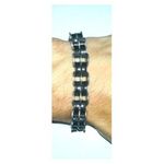 product_image_name-Generic-Bracelet En Acier Inoxydable Et Silicone (Reglable)-4