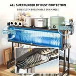 product_image_name-Generic-رف أطباق كبير مصنوع من الفولاذ الكربوني القوي، منظم مطبخ متعدد المستويات ومضاد للصدأ بطول 105 سم-3