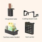 product_image_name-Generic-رف أطباق كبير مصنوع من الفولاذ الكربوني القوي، منظم مطبخ متعدد المستويات ومضاد للصدأ بطول 105 سم-6