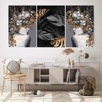 لوحة فنية صورة حائطية حديثة 3 قطع الابعاد  100 / 50 سم