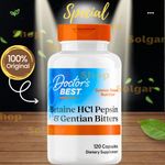 product_image_name-Doctor's BEST-Bétaïne HCL, Pepsine et amers de gentiane, 120 capsules-1