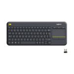 product_image_name-Logitech-K400 Plus Clavier Sans Fil Touch TV Avec Contrôle Média et Pavé Tactile, Clavier Francais AZERTY - Noir-1