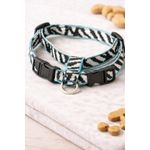 product_image_name-Generic-Harnaiss pour Chien Taille Moyenne – Réglable, Confortable & Sécurisé – Motif Géométrique Noir/Blanc avec Finition Turquoise-2