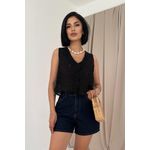 product_image_name-Trendyol-Blouse noire brodée à manches zéro-1