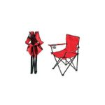 product_image_name-Generic-Siège Pliante pour Camping et Plage, Chaise Portable avec Support pour Boisson, Rouge-3