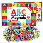 product_image_name-Generic-مجموعة الحروف و الارقام  الأبجدية المغناطيسية مع لوح مغناطيسي مزدوج الجانب-8