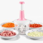 product_image_name-Generic-Hachoir Manuel Multifonction 2L – Coupe-Légumes à Poussoir – Bol Transparent Grande Capacité – Lames en Acier Inoxydable – Idéal Viande, Légumes, Oignons-1