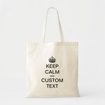 product_image_name-Generic-Fully personalized tote bag keep calm and cust Unique, haute qualité-1