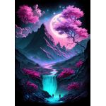 Cherry blossom japan art  Style 12 Poster Chambre Haute Qualité