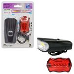 product_image_name-Generic-Pack Éclairage Vélo LED Haute Puissance - Phare Avant Blanc & Feu Arrière Rouge-3