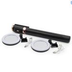 Generic Perche à selfie trépied extensible avec double éclairage LED et télécommande bluetooth - image 8