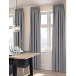 product_image_name-Generic-Lot de 2 Rideaux Gris Clair 140x300cm Polyester Recyclé Uni Isolation Lumière Doux Chambre Salon Moderne-1