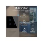 product_image_name-Generic-Interrupteur mural intelligent WiFi, sans fil neutre ni hub, contrôle à distance via application, fonction de minuterie, commande vocale (4 modules)-5