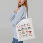 حقيبة ظهر نسائية بطبعة قطة لطيفة قطعة واحدة - حقيبة شاطئ متينة وعصرية، مثالية للتسوق والسفر والأنشطة الخارجية، هدية مدروسة لعشاق القطط