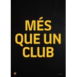 Mes Que Un Club black Poster Chambre Haute Qualité