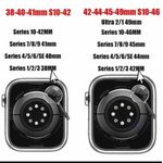 Generic Ocean Bracelet de rechange en silicone pour Apple Watch S10-46mm/42/44/45/49mm iwatch Serises 10 9 8 7 6 3 SE Ultra 2 - image 2