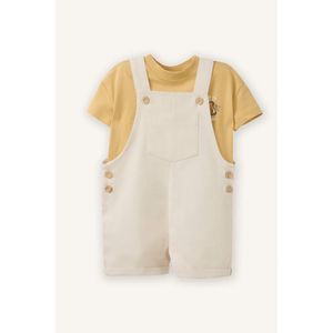 Defacto طقم بطباعة الحيوان بياقة مستديرة من قطعتين