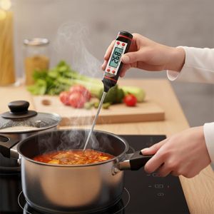 Thermomètre de Cuisine Numérique Mesure Rapide +Précise