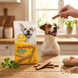 Companino Cookies Pour Chien Snapies Low Fat – Biscuits Au Poulet Faibles en Matières Grasses – Sachet de 10 Pièces