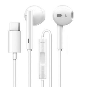 Écouteurs intra-auriculaires USB-C de type C avec micro-casque Deep Bass HIFI Écouteurs stéréo