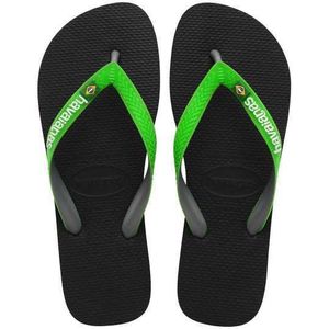Havaianas Sandale Brasil Mix Black/Lime Green