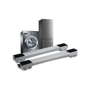 Support à roulettes extensible et réglable pour appareils électroménagers, base de chariot mobile avec télescopique, base de machine à laver pour réfrigérateurs