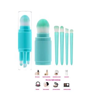 Pinceaux de Maquillage ,Professionnel 5 Pinceaux de poche avec étui  de transport.