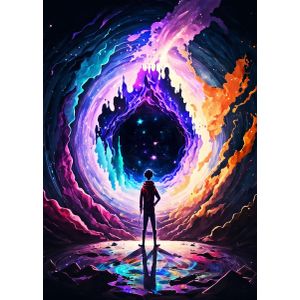 Portal cosmic space  Poster Chambre Haute Qualité