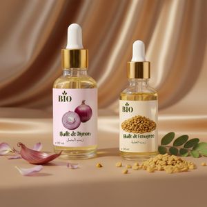 Bio Duo Huile de oignon 50 ml + Huile de fenugree 30 ml soin cosmétique naturel