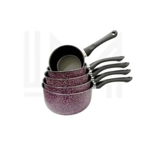Lamacom Casseroles anti-adhésives – Violetta – Série 5 – 5 diamètres