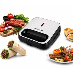 Deutschmann Presse Panini Grill toaster Sandwich Antiadhésive - Panini Sandwich Maker 1200W