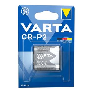 VARTA Pile CR-P2 6V lithium professionnelle.