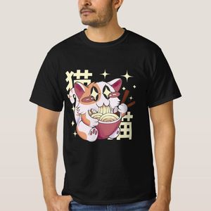 Cute Cat eating Ramen T-Shirt unique design - t shirt tres bon qualite