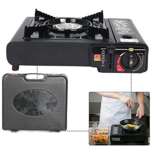 Réchaud de Camping Portable au Gaz Butane – Portable Gas Cooker Stove (multicouleur aléatoire)