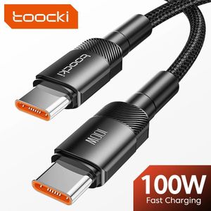 Toocki USB C à Type C câble PD charge rapide chargeur fil cordon de données pour Macbook Huawei Xiaomi POCO Samsung USB C câble  100W/5A