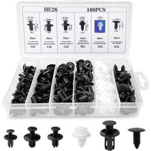 Kit de vis en plastique pour Voiture, Rivets de Garde-Boue, Attaches, Garnitures
