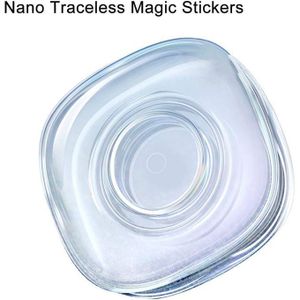 Gel Pad Transparent Nanotechnologie – Support adhésif réutilisable et lavable – Fixation universelle murale pour téléphone, câbles, objets – Transparent