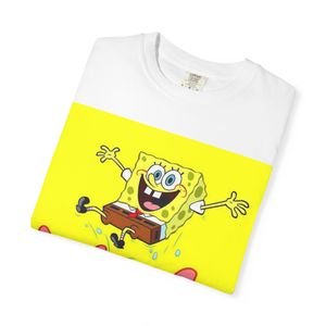 CAPRI T-shirt Design BOB L'EPONGE & Unisexe en 100 % COTON blanc 
