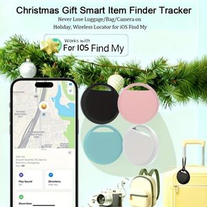 4 étiquettes de suivi Air Tracker, Tag pour iOS, Localisateur de Tag Intelligent Compatible avec l'application Find My (uniquement pour iOS), Détecteur d'Objets avec une Autonomie de Batterie d'environ 1 An,  Suivi de Bagages pour Clés, Valises 
