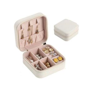 Boite Organisateur Bijoux Boîte de rangement boucle d'oreilles bague collier femme (Couleur Aleatoire)